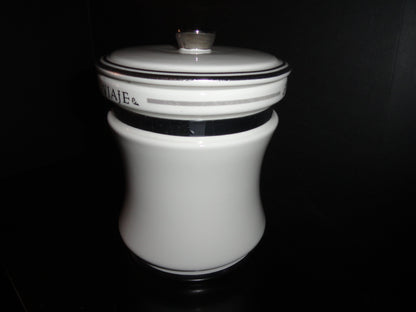 Viaje 15th Anniversary Silver Cigar Ceramic Jar Humidor NIB