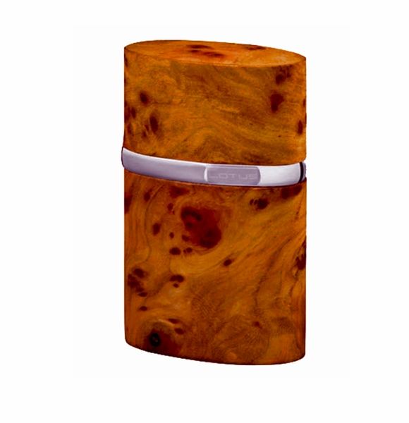 Brizard and Co. The "Triple Jet" Table Lighter - Carpathian Burl