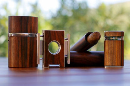 Brizard and Co. The "Triple Jet" Table Lighter - Rosewood