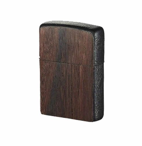 Brizard and Co. Zippo Lighter - Macassar Ebony and Black Leather