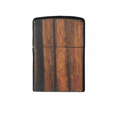 Brizard and Co. Zippo Lighter - Rosewood and Black Leather