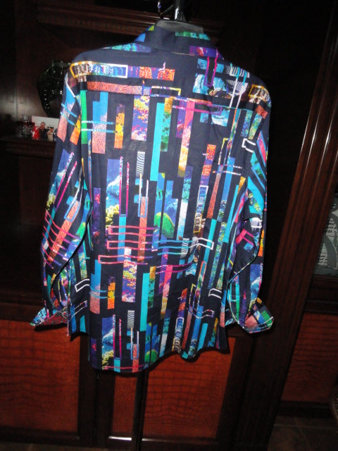 Robert Graham Enfield Long Sleeve Shirt Medium Size