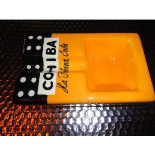 Cohiba ceramic  ashtray handmade measures 7 3/4" L x 4 1/2" W X 2" H