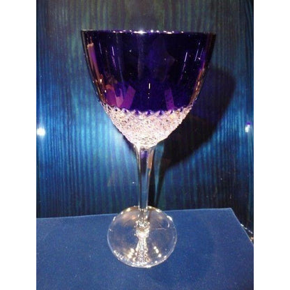 Faberge Crystal Purple Goblet Glass without Faberge Box