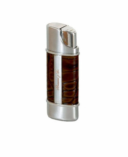 Brizad and Co. The "Nano" Lighter - Croco Pattern Tobacco