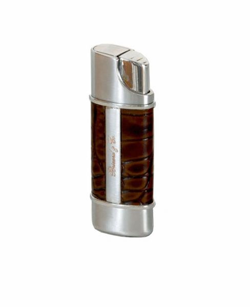 Brizad and Co. The "Nano" Lighter - Croco Pattern Tobacco