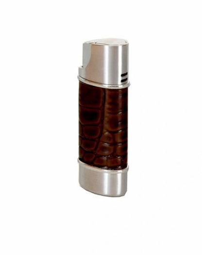 Brizad and Co. The "Nano" Lighter - Croco Pattern Tobacco