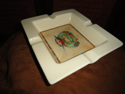 San Cristobal Ceramic Large Ashtray. 10" L x 9.25" W x 2" H