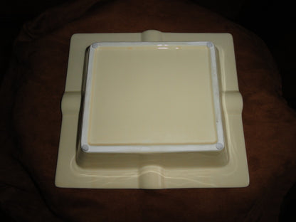 San Cristobal Ceramic Large Ashtray. 10" L x 9.25" W x 2" H