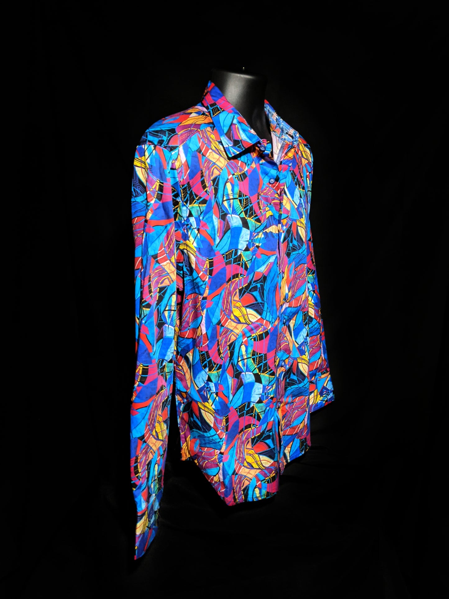 Robert Graham Billings Long Sleeve Colorful Shirt Size 3XL