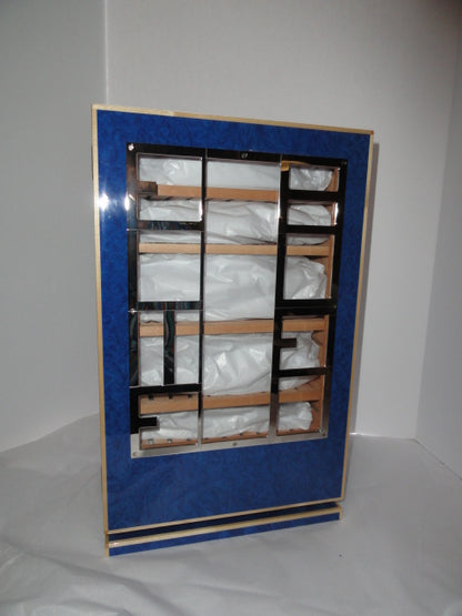 Elie Bleu Madrona Blue  Wood Cabinet Humidor 150 count