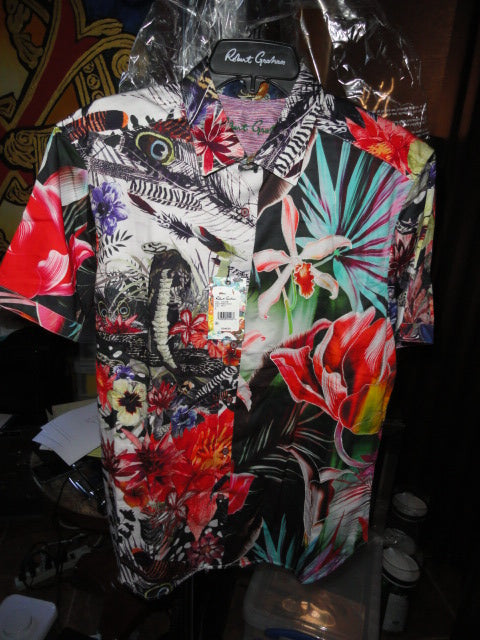 Robert Graham Biscayne Colorful Short Sleeve Medium Size Shirt