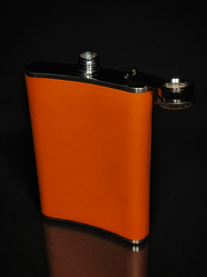 Brizard and Co. The 8 oz Flask - Racing  Orange