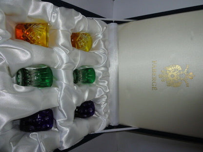 Faberge  Vodka Glasses  set of 6 without the original Faberge box