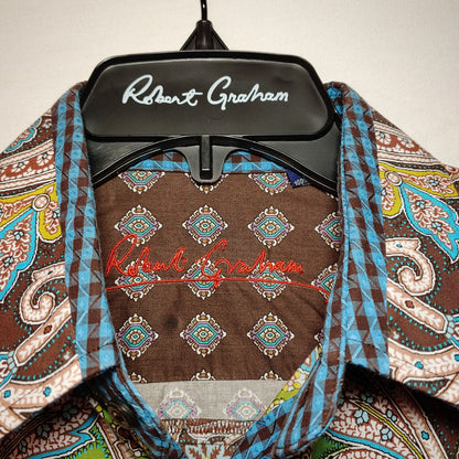 Robert Graham - Colorful Long Sleeve - Men's Medium Button Down Classic Fit