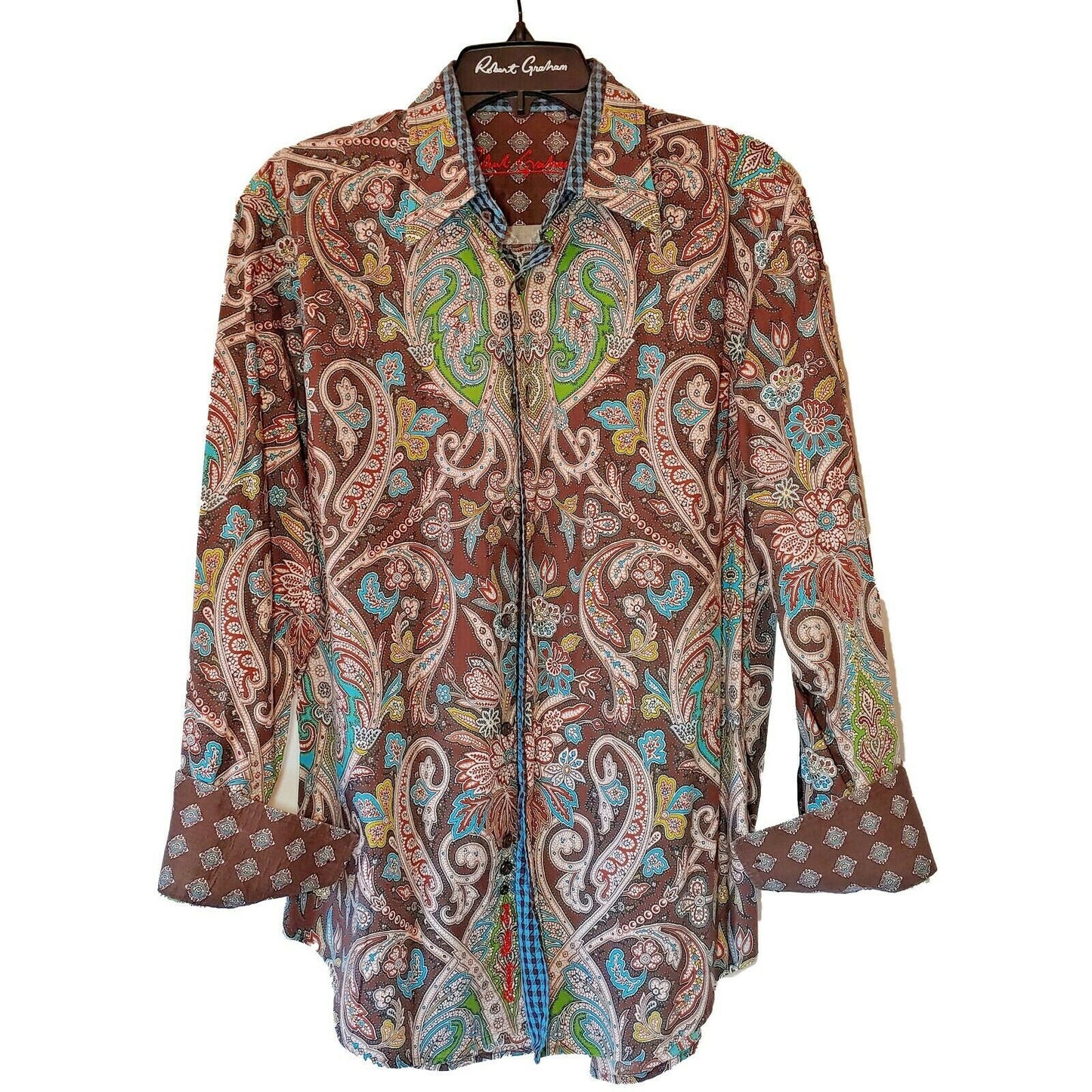 Robert Graham - Colorful Long Sleeve - Men's Medium Button Down Classic Fit