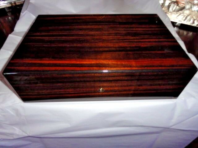 Elie Bleu Macassar Ebony Humidor 110 ct