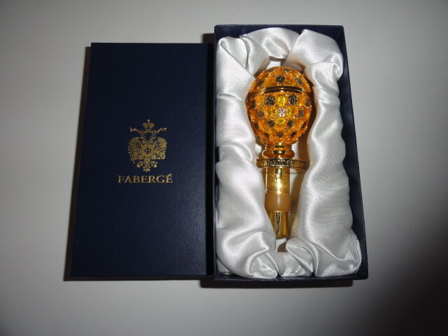 Faberge  Gold Coronation  Bottle Stopper