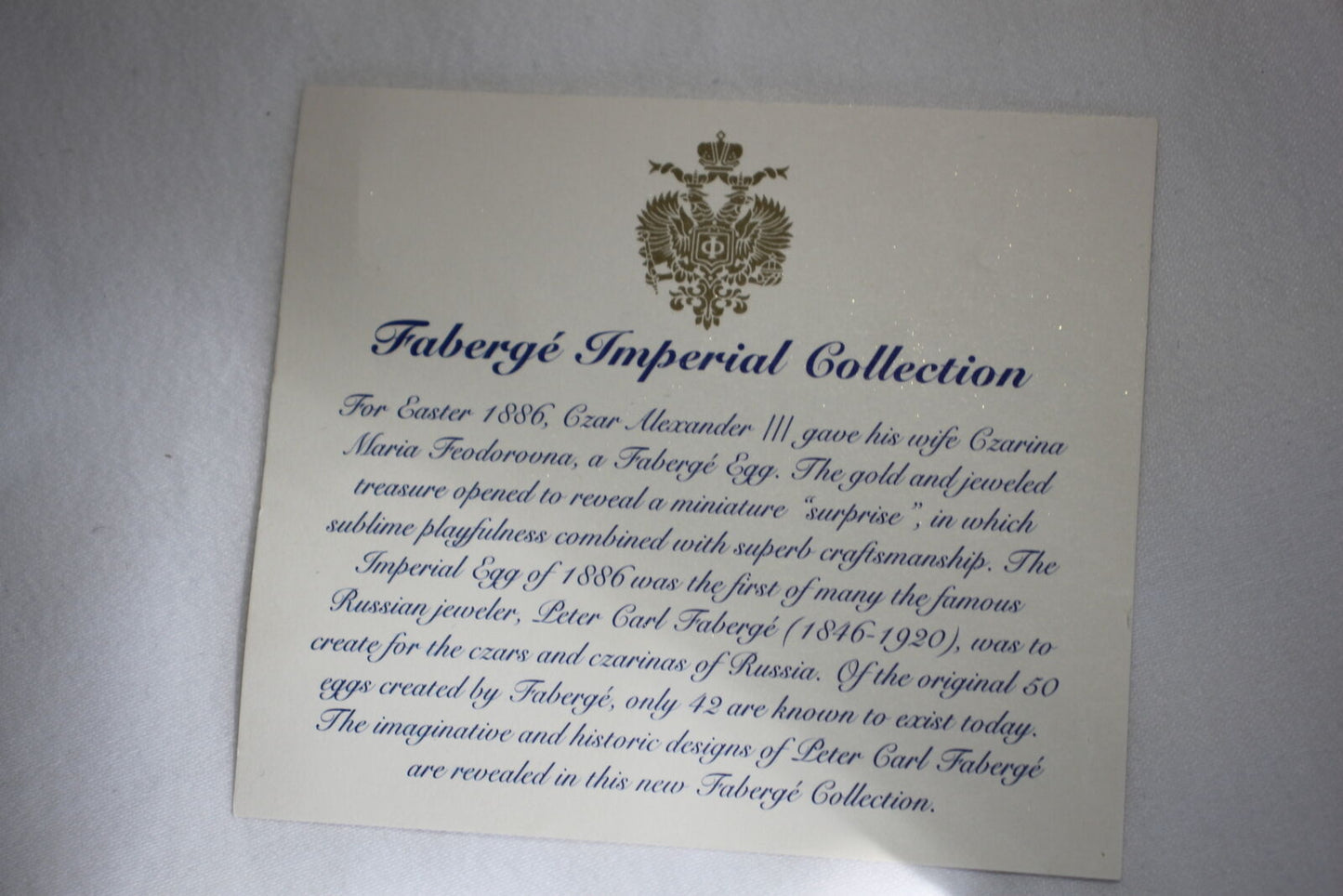 Faberge Na Zdorovya Glasses  set of 4 Edition II Measure 3 7'8 " H x 3 3/8 " W
