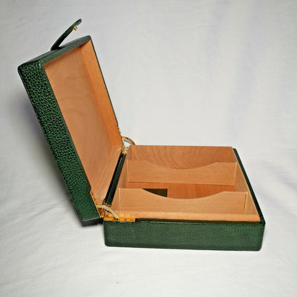 Pheasant by R.D.Gomez | Spain | Green Leather Box Case | P.N: 714-Karabu-Green