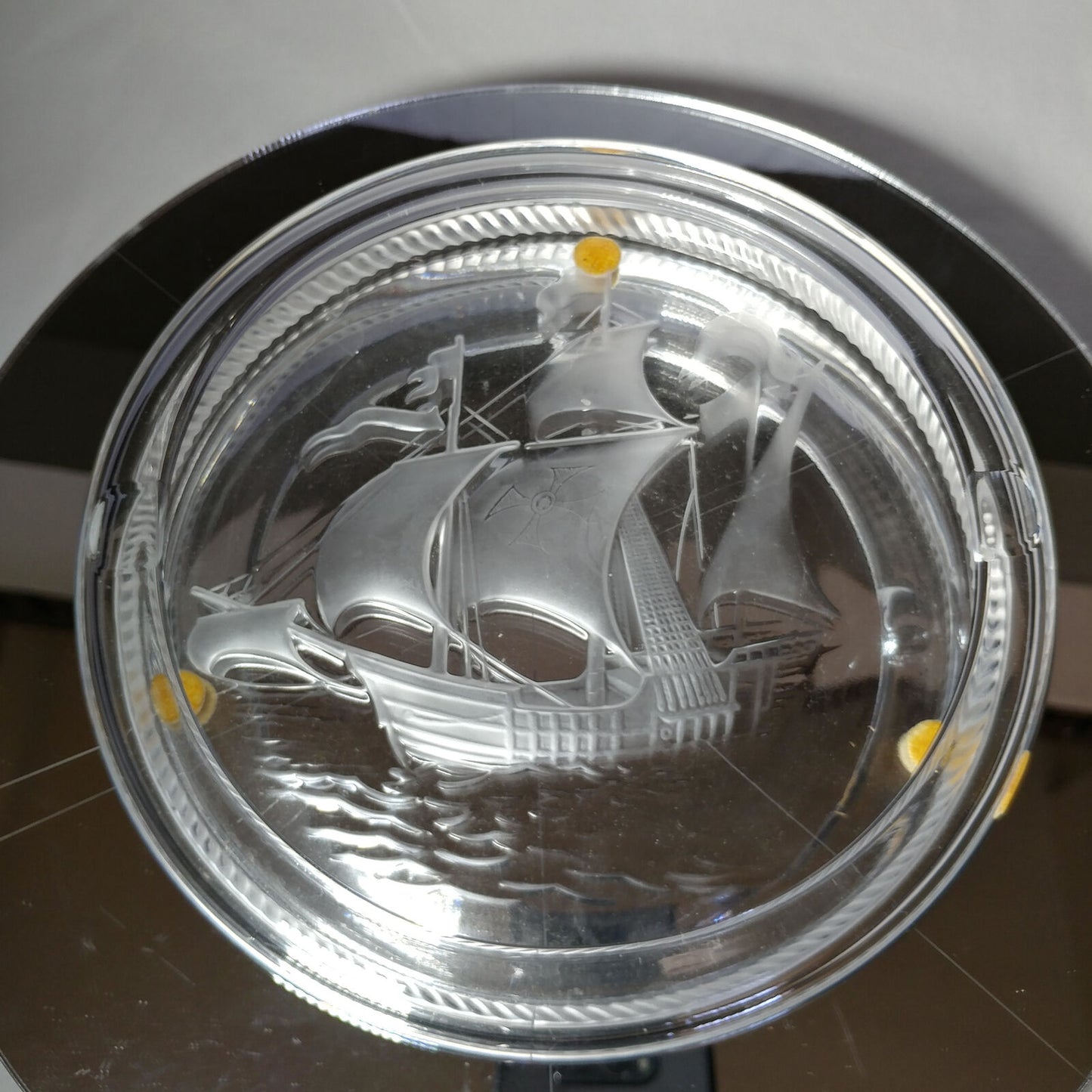 Lalique | Crystal Santa Maria Ashtray | 6.75"