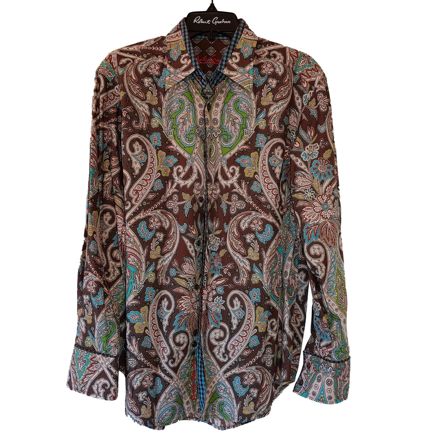 Robert Graham - Colorful Long Sleeve - Men's Medium Button Down Classic Fit