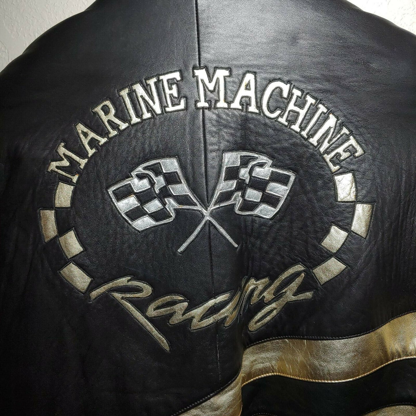 Marine Machine Leather Racing Jacket