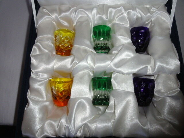 Faberge  Vodka Glasses  set of 6 without the original Faberge box