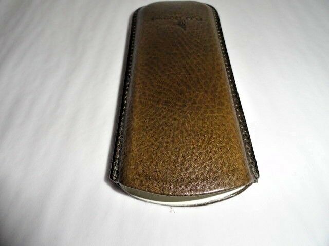 R. D. Gomez Green Leather Glasses Case