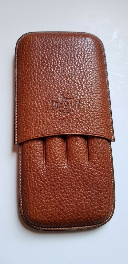 Pheasant by R.D.Gomez Brown Leather Case