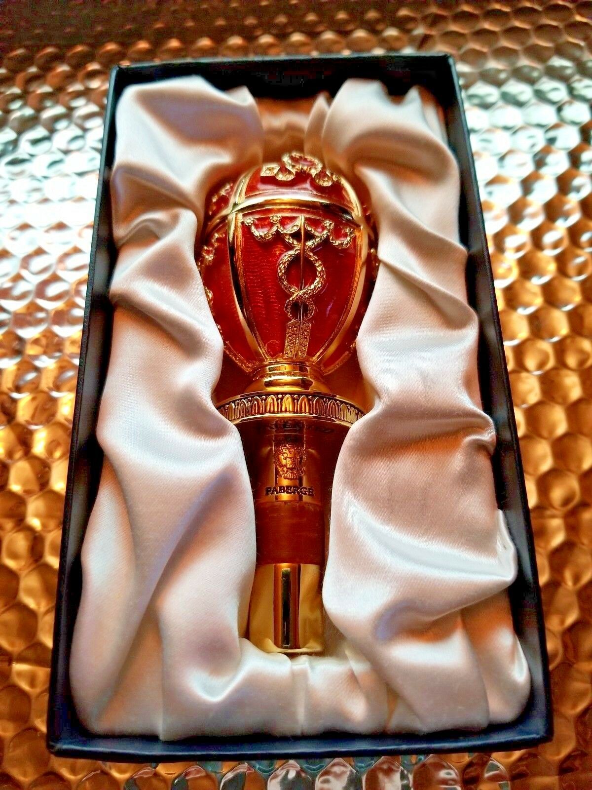 Faberge Red  Coronation  Bottle Stopper