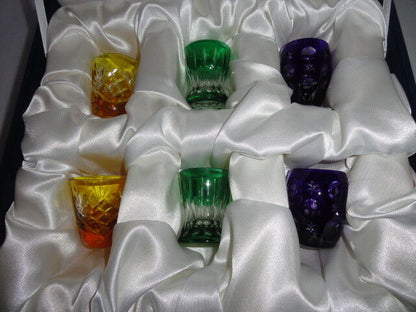 Faberge  Vodka Glasses  set of 6 without the original Faberge box