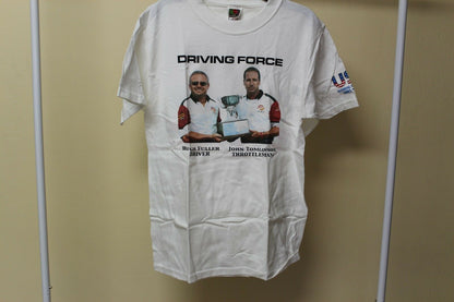Driving Force Men's White Shirt Medium