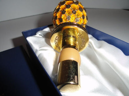 Faberge  Gold Coronation  Bottle Stopper