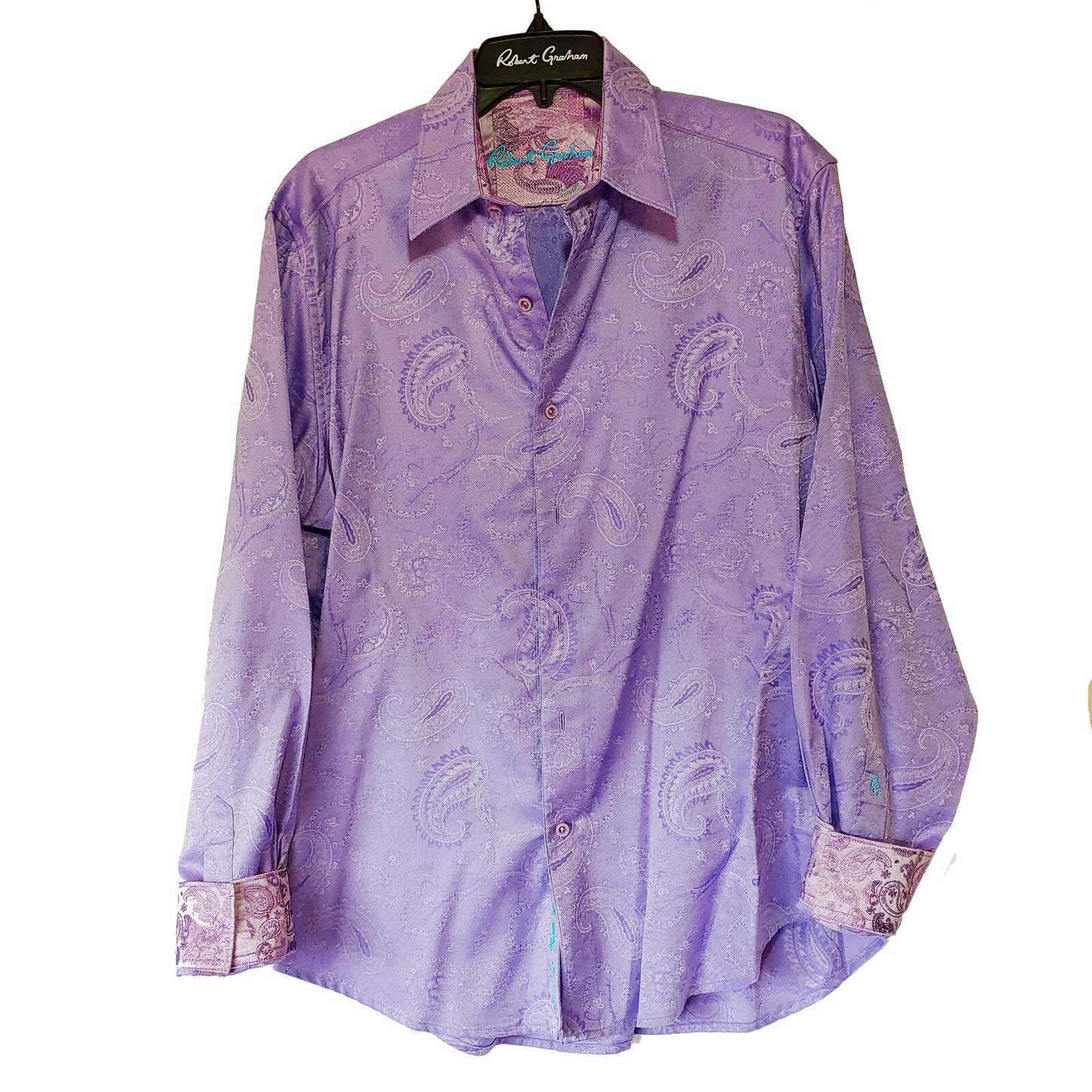 Robert Graham - Colorful Long Sleeve - Men's Medium Button Down Classic Fit