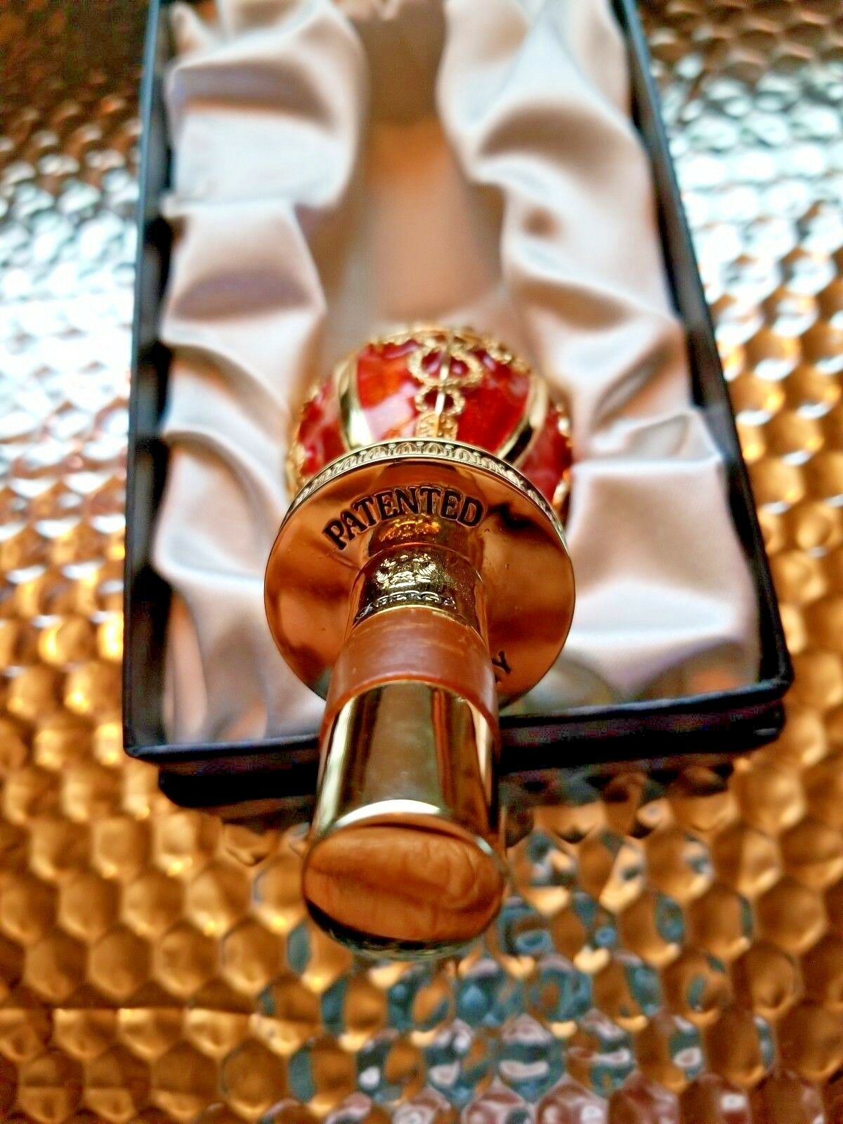 Faberge Red  Coronation  Bottle Stopper