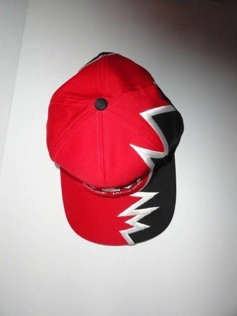 Marine Machine  Red jagged edge embroidered baseball cap