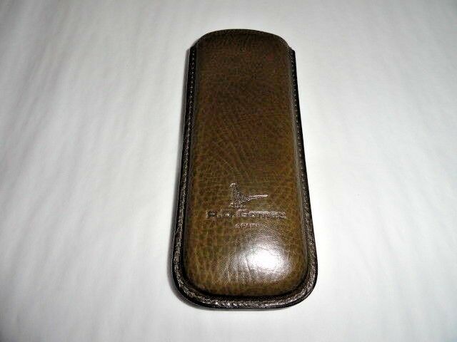 R. D. Gomez Green Leather Glasses Case