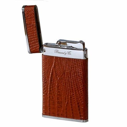 Brizard and Co. The "Sottile" Lighter - Lizard Pattern Havana