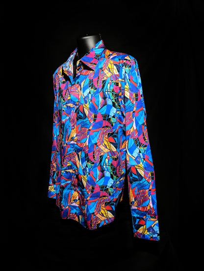 Robert Graham Billings Long Sleeve Colorful Shirt Size 3XL