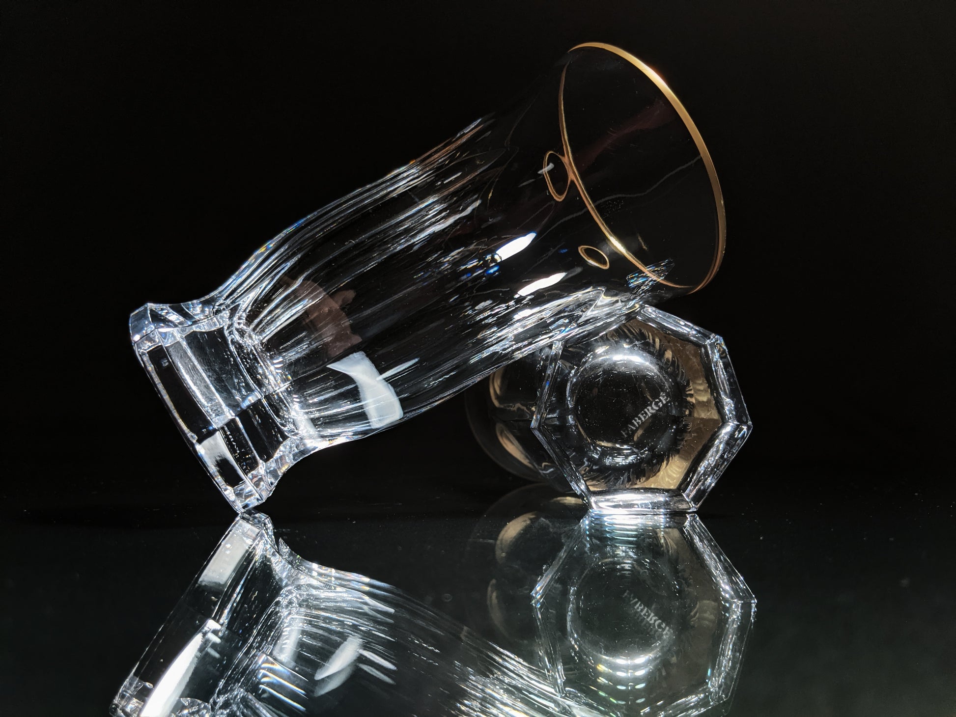 Faberge Crystal Highball Glasses set of 4 NIB – BG Gear Co