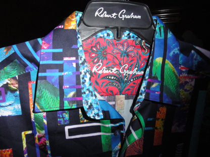 Robert Graham Enfield Long Sleeve Shirt Medium Size