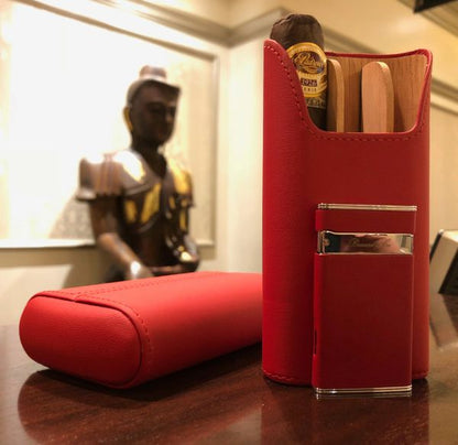 Brizard and Co. The "Sottile" Lighter - Sunrise Red