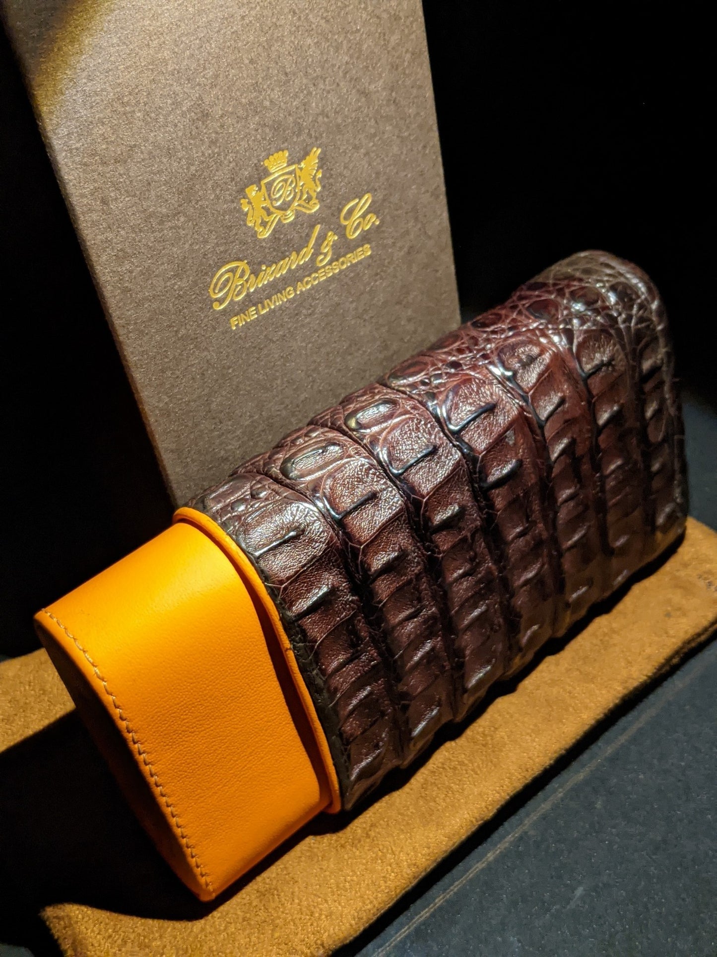 Brizard and Co Brown Showband Caiman case