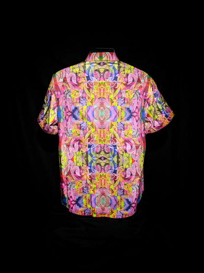 Robert Graham Riceboro Colorful Short Sleeve Shirt Size Large