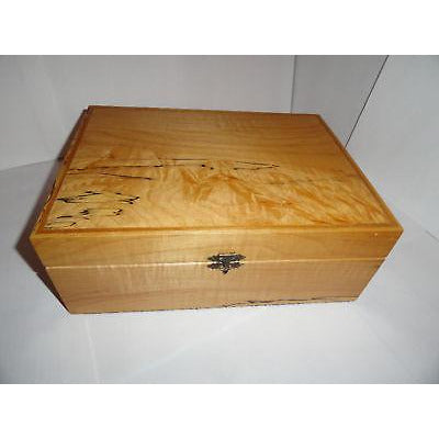 Custom Exotic Wood Humidor 50 count capacity 12" L x 8.75" W x 4.5" H