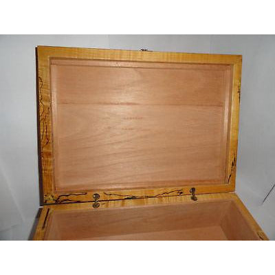 Custom Exotic Wood Humidor 50 count capacity 12" L x 8.75" W x 4.5" H