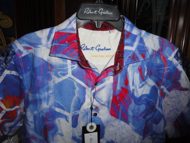 Robert Graham Siebel's Cove Limited Edition Short Sleeve Shirt Size Medium New with Tags
