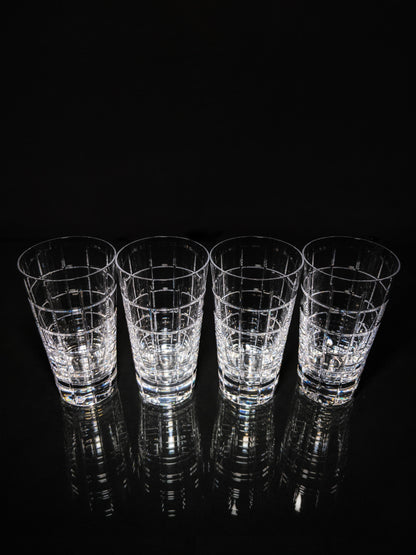 Faberge Metropolitan Tall Clear Crystal Glasses