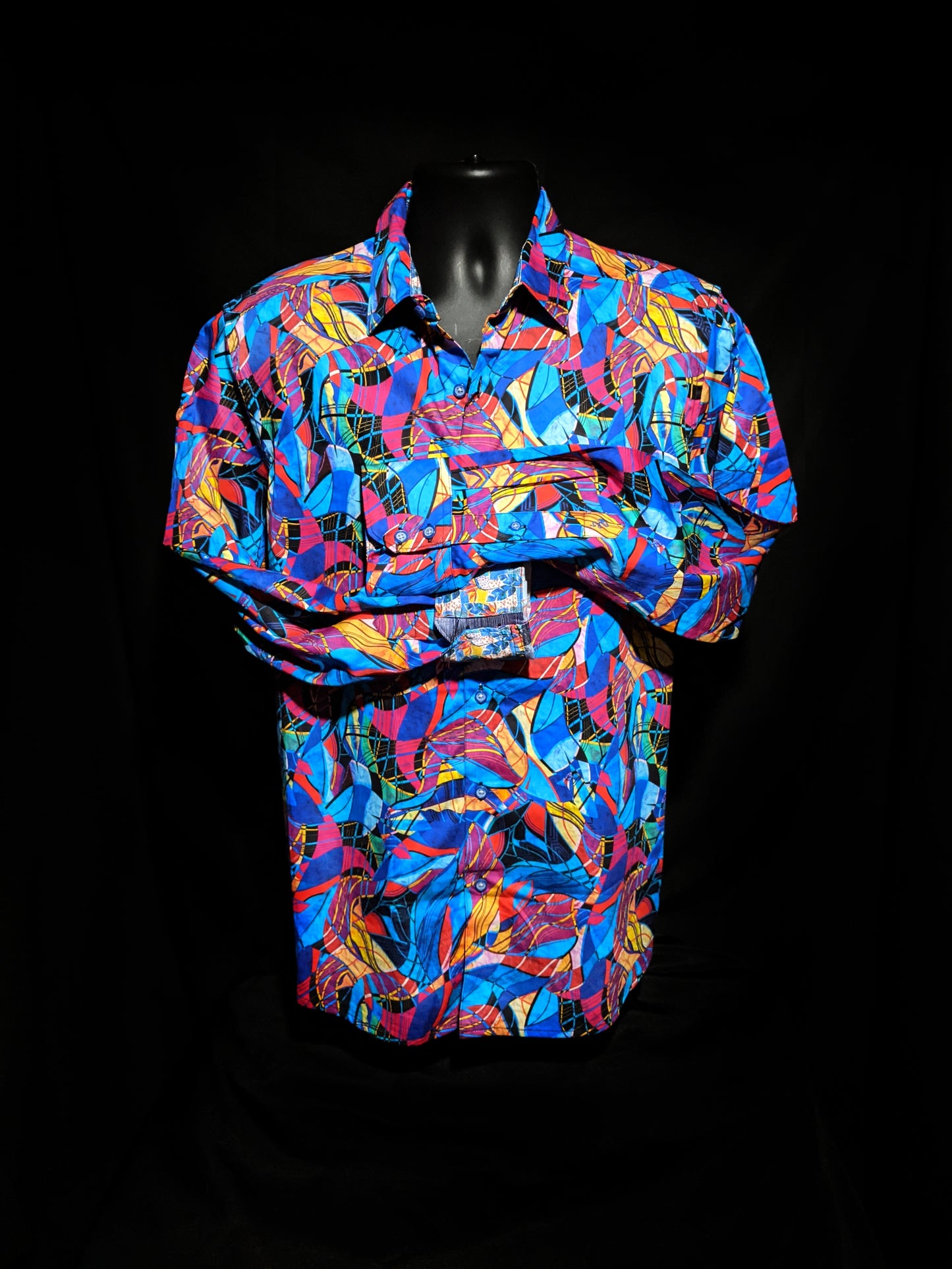 Robert Graham Billings Long Sleeve Colorful Shirt Size 3XL